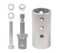 Ensemble d'adaptateurs de perceuse électrique sans fil avec embout adaptateur de douille de 1,27 cm, convient pour les arbres d'entraînement en pouces et l'utilisation du cliquet de tournevis dans les