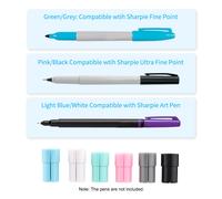 Ensemble d'adaptateurs de stylo 3 pièces, support de marqueur de remplacement pour marqueurs à pointe fine Sharpie/marqueurs à pointe ultra fine/stylos d'art compatibles avec Explore Air 3/Air 2/Air/M