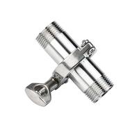 Ensemble d'adaptateurs de virole de filetage de couvercle de triple pince en acier inoxydable 304 avec joint en Silicone-pour le brassage, les produits laitiers, 1 pièces(DN32x50.5)