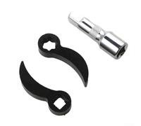 Ensemble d'adaptateurs pour pied-de-biche plat divisé avec géométrie d'entraînement à 8 points pour un contrôle précis de l'orientation dans les zones de service automobile étroites