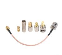 Ensemble d'adaptateurs sma vers BNC avec câble de 150 mm - Connecteur coaxial pour TV satellite et Wi-Fi - Métal
