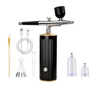 Ensemble d'aérographe avec buse 0,3 mm/0,5 mm - Brosses à alimentation gravitationnelle pour art, maquillage, décoration de gâteau réglable