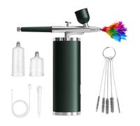 Ensemble d'aérographe hydratant pour le visage avec compresseur USB rechargeable sans fil pour hydrater la peau sèche, appareil hydratant portable pour le visage