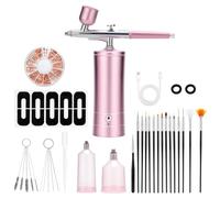Ensemble d'aérographes 30 PSI avec compresseur 0,3 mm Buse d'aérographes sans fil pour modélisme