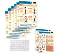 Ensemble d'affiches d'exercices sur plaque vibrante pour tout le corps : 6 guides d'entraînement et 2 plans personnalisables de 30 jours pour une utilisation à la maison et à la salle de sport