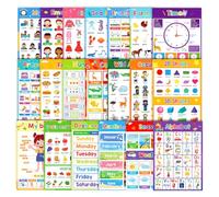 Ensemble d'affiches éducatives multi-thèmes pour salles de e langues avec un bon papier et une installation facile - Affiches éducatives