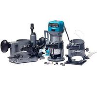 Ensemble d'Affleureuse à Bois - Défonceuse Electrique 220V 710W - 3 Bases - 3 Pinces 6/8/10mm