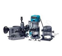 Ensemble d'Affleureuse à Bois - Défonceuse Électrique 220V 710W - 3 Bases - 3 Pinces 6/8/10mm