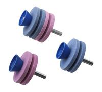 Ensemble D'affûteuse De Lame Tondeuse À Gazon Professionnelle À 4 Et 2 Couches Avec Meules Robustes Pour Outil Agricole Industriel Outil D'affûtage Roue Abrasive