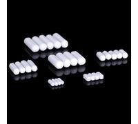 Ensemble d'agitateurs magnétiques en polyéthylène PTFE - Forme elliptique - 10 pièces - Idéal for un usage en laboratoire et à domicile(C500(D8xL50mm))
