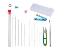 Ensemble d'aiguilles à perles longues et droites en acier inoxydable pour bijoux, bracelet, collier, bague