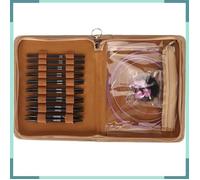 Ensemble d'aiguilles à tricot circulaire, 3 à 6 mm Interchangeable Ergonomic Circular Needle Set avec sac de rangement pour