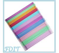 Ensemble d'aiguilles à tricoter à double pointe de 55 pièces, aiguille à tricoter colorée 2,5 mm-6,0 mm, 20 cm/7,9 pouces pour