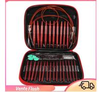 Ensemble d'aiguilles à tricoter circulaires amovibles et interchangeables avec différentes tailles disponibles, kit de crochet pour