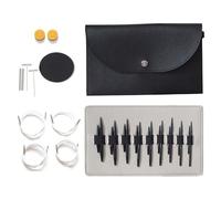 Ensemble d'aiguilles à tricoter circulaires courtes et rondes interchangeables Taille circulaire 3 mm-6 mm Outil