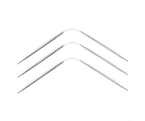 Ensemble d'aiguilles à tricoter circulaires en acier inoxydable avec cordon pour pull, écharpe, chapeau, projet d'artisanat (4 mm)