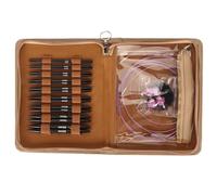 Ensemble d'aiguilles à tricoter circulaires, ensemble d'aiguilles à tricoter interchangeables de 3 à 8 mm, aiguille à tricoter circulaire ergonomique avec sac de rangement