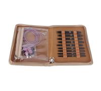 Ensemble d'Aiguilles à Tricoter Circulaires Interchangeables, 3-6 mm, Ergonomiques avec Sac de Rangement