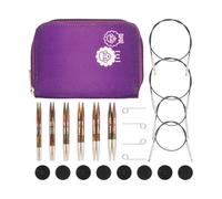 Ensemble d'aiguilles à tricoter circulaires interchangeables KnitPro Symfonie, Deluxe, 3,50-6,00 mm plus accessoires, 26-20662, coloré