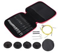 Ensemble d'Aiguilles à Tricoter Circulaires - Sonew - Amovibles Portables Interchangeables - Blanc - AKOZON