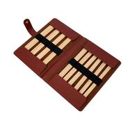 Ensemble d'aiguilles à tricoter droites à double pointe en bois de 20 cm de long pour tisser pull, écharpe, sac à double pointe