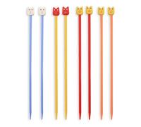 Ensemble d'aiguilles à tricoter pour enfants Pony 18 cm 3,25-4,00 mm, 10 paires