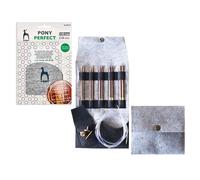 Ensemble d'Aiguilles Circulaires Interchangeables Pony Perfect 10,5 cm 3,50-5,50 mm