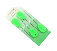 Ensemble d'aiguilles d'appât pour la pêche à la carpe, perceuse à bouillettes en acier inoxydable avec butée et aiguille fermée, outils portables pour la fabrication de bas de ligne pour pêcheurs, kit