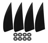 Ensemble d'ailerons de planche de surf en plastique, pagaie longue légère, flexible et durable, pour le surf sur la plage