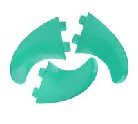 Ensemble d'ailerons de planche de surf G5 3 pièces, aileron de surf gauche milieu droit pour longboard shortboard, ailerons de propulseur en PVC légers et respectueux de (G5)