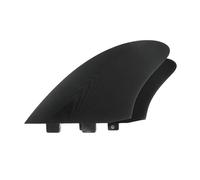 Ensemble d'ailerons de quille planche surf, doubles ou simples pattes, en fibre verre solide for une légèreté, durabilité et des performances optimales - Ailerons for planches Fish(Twin Tab Black K2)