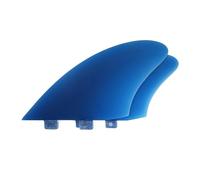 Ensemble d'ailerons de quille planche surf, doubles ou simples pattes, en fibre verre solide for une légèreté, durabilité et des performances optimales - Ailerons for planches Fish(Twin Tab blue2 K2)