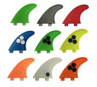 Ensemble d'ailerons Tri-fines UPSURF FCS S/M/L, palmes de Surf en nid d'abeille, propulseur de planche de Surf, stabilisateur de Kayak, Double onglets multicolores, 1 palmes without logo G5