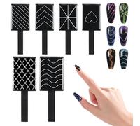 Ensemble D'aimants Pour Ongles - Aimant Portable | Ensemble D'outils Pour OnglPour Manucure, Bâtons Magnétiques Portabless Pour Lës Yeux De Chat, Outils De Conception Pour Les Débutants, Les Manucur