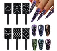 Ensemble d'aimants pour ongles - Outils de de manucure, créateur d'effet œil de chat | Dispositif portable de mise en forme de vernis gel avec scénario de coiffure de salon, équipement de bea