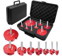 Ensemble d'alésoirs en PVC - Comprend 8 tailles essentielles pour perceuses standard, convient pour PVC, ABS, CPVC, idéal pour les réparations de joints de tuyaux d'eau