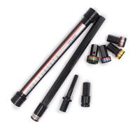 Ensemble d'alignement de cadre en métal robuste avec tige extensible et 4 types de liaison adaptés pour l'installation de cadres de plafond Kit de nivellement de plafond en métal