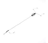 Ensemble d'alimentation de pêche avec cage à appâts et crochet pour carpe avec bas de ligne pré-assemblé pour une connexion directe et une utilisation pratique sur le terrain (30 g)