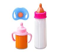 Ensemble d'alimentation pour Bébé Biberon Magique, accessoires poupon, Liquide Qui Disparaît, bouteilles de lait et de jus avec tétine jouet, Accessoires De Soin pour Drôle, Jeu De Simulation Enfant