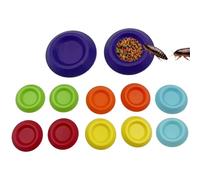 Ensemble d'alimentation pour terrarium - Conteneur d'eau peu profond pour utilisation dans un enclos | 12 pièces lisses avec design, soin de rinçage, lézard gecko, caméléon pour fournitures d'habitat