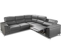 Ensemble d'angle Home Cinéma Canapé Coussin Canapés Relax Repose-pieds Cuir