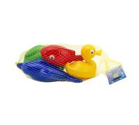 Ensemble d'animaux pour le bain en plastique 4pcs dans un filet 20x14x7cm 12m+