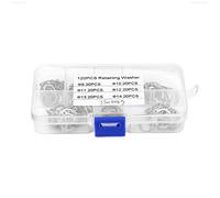 Ensemble d'anneaux à pression en acier inoxydable de 120 pièces, kit d'assortiment de clips en C, ensemble d'assortiment d'anneaux de retenue à pression de 9 mm à 14 mm avec boîte