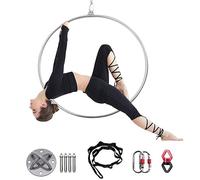 Ensemble d'anneaux aériens - 80-100 cm Lyra Hoop pour yoga aérien danse, fitness et entraînement de cirque - Équipement d'acrobatie professionnel pour les performances et les séances d'entraînement