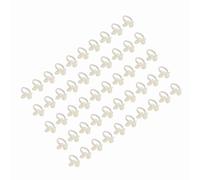 Ensemble d'anneaux d'affichage du Tableau des Ongles - 50pcs Clear Flower Abs Manucure Conseils pour Le Vernis Acrylique - pour Les Expositions de Salon et de Nail Art à la Maison (1) (2) (3)