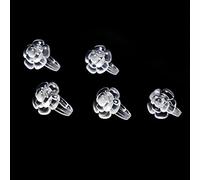 Ensemble d'anneaux d'affichage du Tableau des Ongles - 50pcs Clear Flower Abs Manucure Conseils pour le Vernis Acrylique - pour les Expositions de Salon et de Nail Art à la Maison (1) (2)