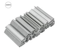 Ensemble d'anneaux de cage de porc, 2500 pièces C Type 8 mm Clous de clôture pour animaux de porc M, Anneaux de porc en métal de haute qualité pour lier les cages de bétail, les