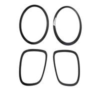 Ensemble D'anneaux de Garniture de Phare Avant et Arrière, Garnitures de Couverture de Contour de Voiture Noir Brillant de Remplacement pour S F55 F56 F57, Autocollants de