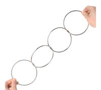 Ensemble d'anneaux de Liaison Magiques - Cercles d'illusion de Gimmick, Tour en métal Durable en Trois étapes | Outil de Magicien Professionnel pour Divertissement de Performance Adultes fête