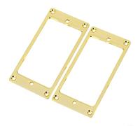 Ensemble d'anneaux de montage Humbucker pour guitare électrique avec base plate en métal 92,5 x 46,3 mm pour guitares de style SG (doré)